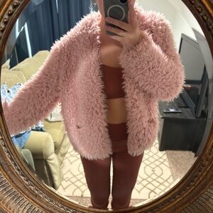 Pink Blush Teddy Jacket